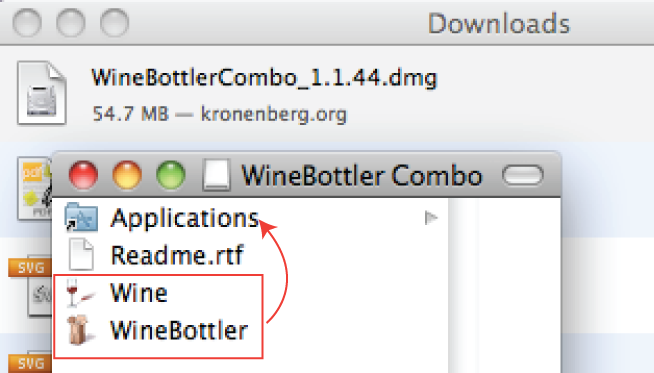 exe file mac osx winebottler